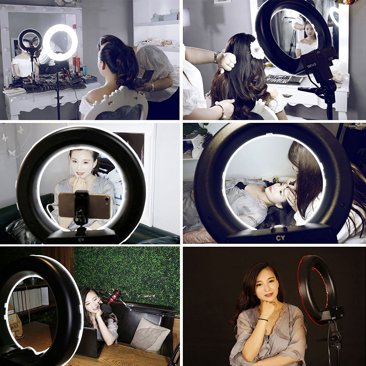 210CM-Ring-Light-Stand-Tripod-LED-Camera-Light-W-Cell-Phone-Holder-Lamp-3-MODE-1644211-8