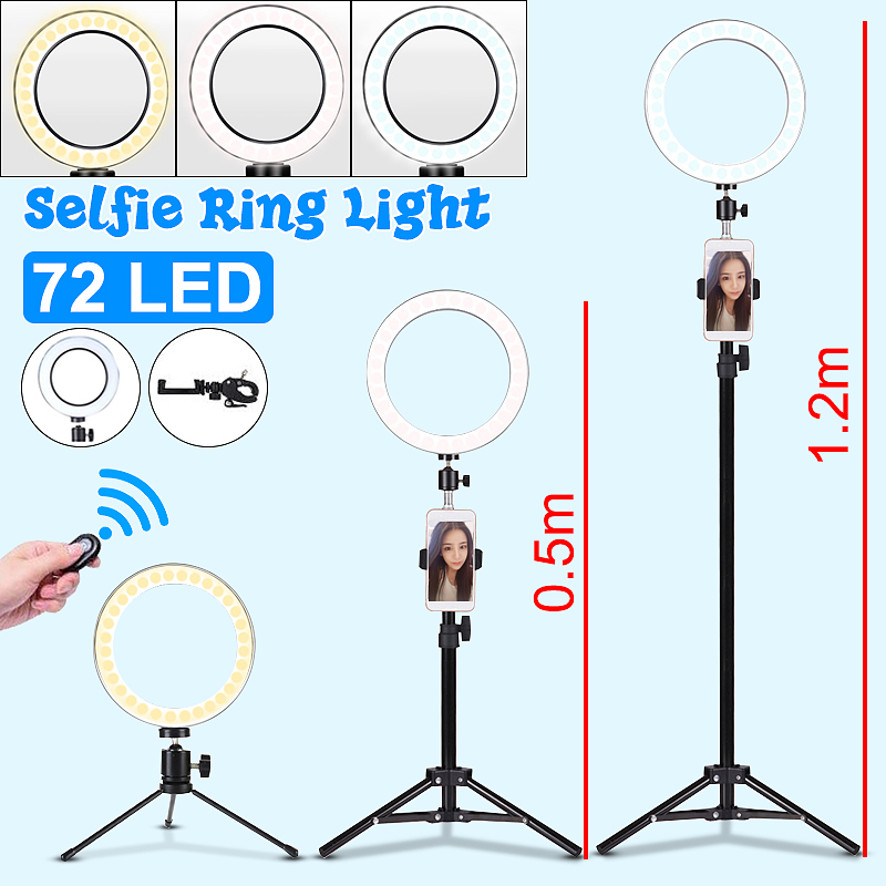 5500K-72-LED-Ring-Light-Round-Selfie-Camera-Video-Makeup-Mirror-Light-Lamp-Light-WHolder-1633346-10