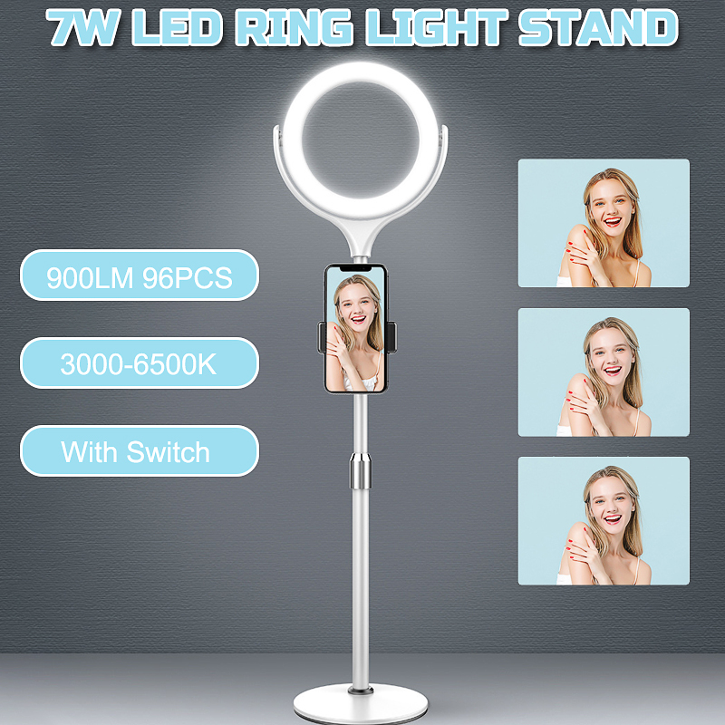 8-Inch--96PCS-LED-Ring-Light-Dimmable-Stand-Kit--for-Makeup-Live-Smart-Phone--Camera-1677705-1