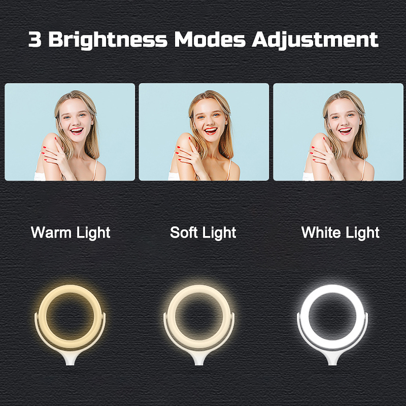 8-Inch--96PCS-LED-Ring-Light-Dimmable-Stand-Kit--for-Makeup-Live-Smart-Phone--Camera-1677705-2