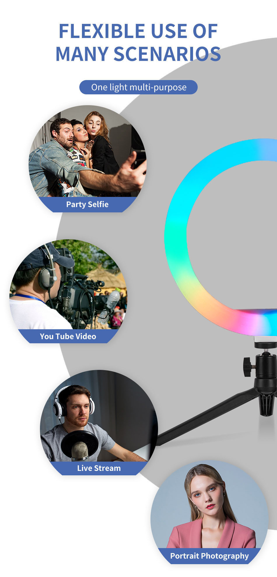 Bakeey-10-Inch-LED-RGB-Fill-Light-Selfie-Colorful-Ring-Lamp-Desktop-Landing-Live-Beauty-Lamp-for-Vlo-1835331-4