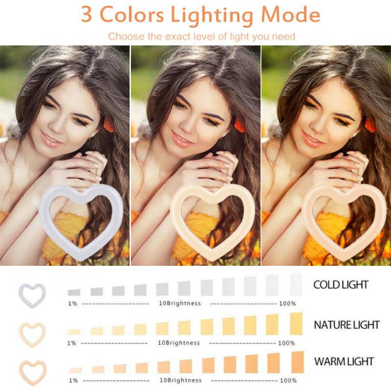 Bakeey-6-Inch-Heart-Shaped-LED-Ring-Light-Dimmable-Cold-Warm-Makeup-Photography-Video-Live-Stream-La-1833163-11