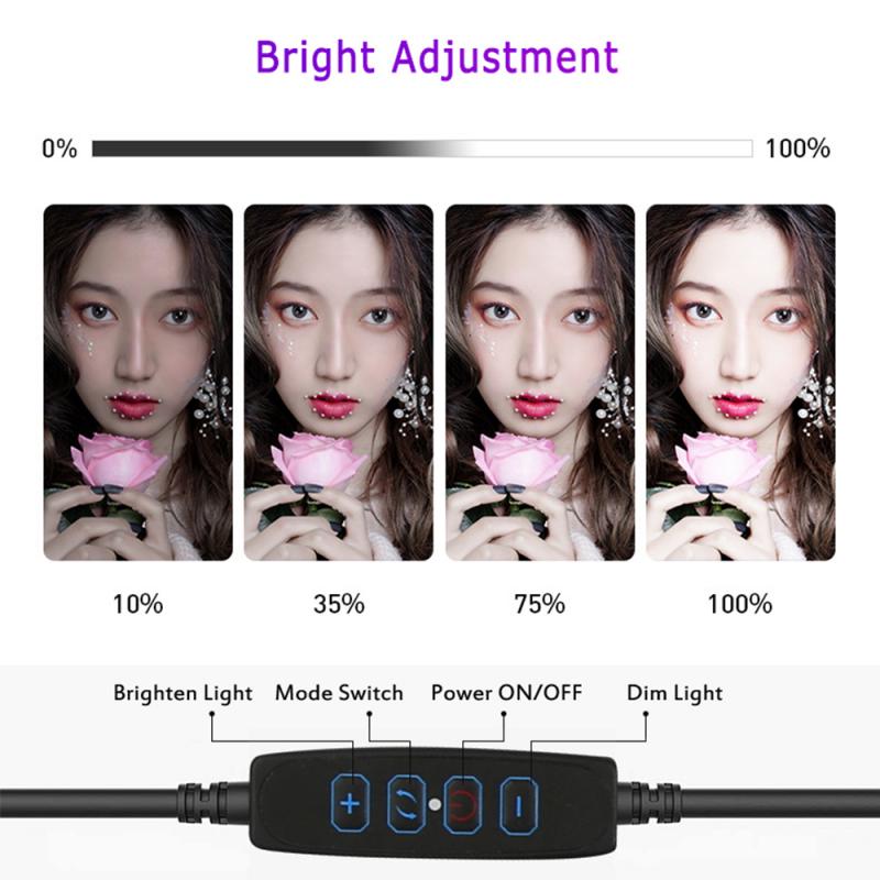 Bakeey-6-Inch-Heart-Shaped-LED-Ring-Light-Dimmable-Cold-Warm-Makeup-Photography-Video-Live-Stream-La-1833163-3