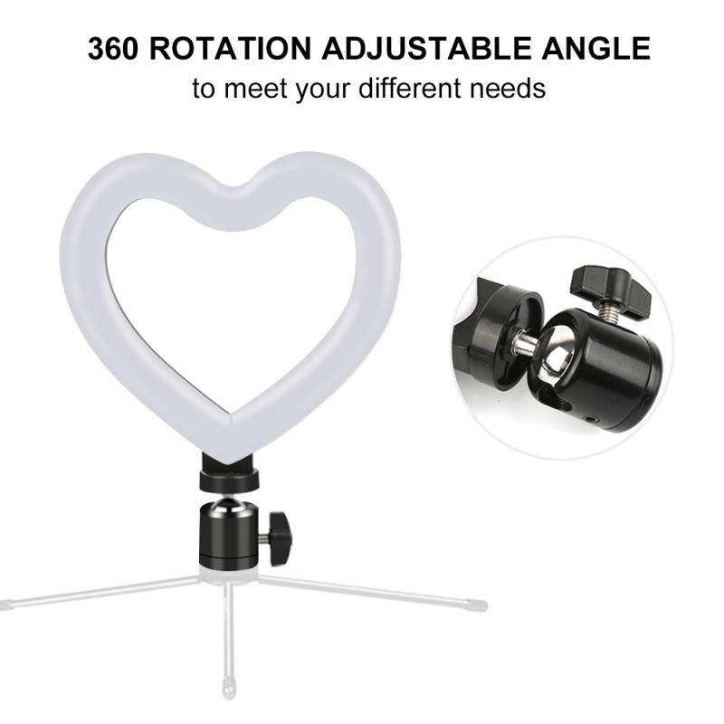 Bakeey-6-Inch-Heart-Shaped-LED-Ring-Light-Dimmable-Cold-Warm-Makeup-Photography-Video-Live-Stream-La-1833163-7