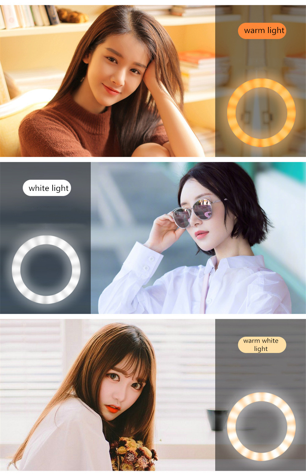 Bakeey-Fill-Light-Tripod-Photography-LED-Selfie-Ring-Light-Remote-Control-Ring-Lamp-For-Makeup-Video-1760944-11