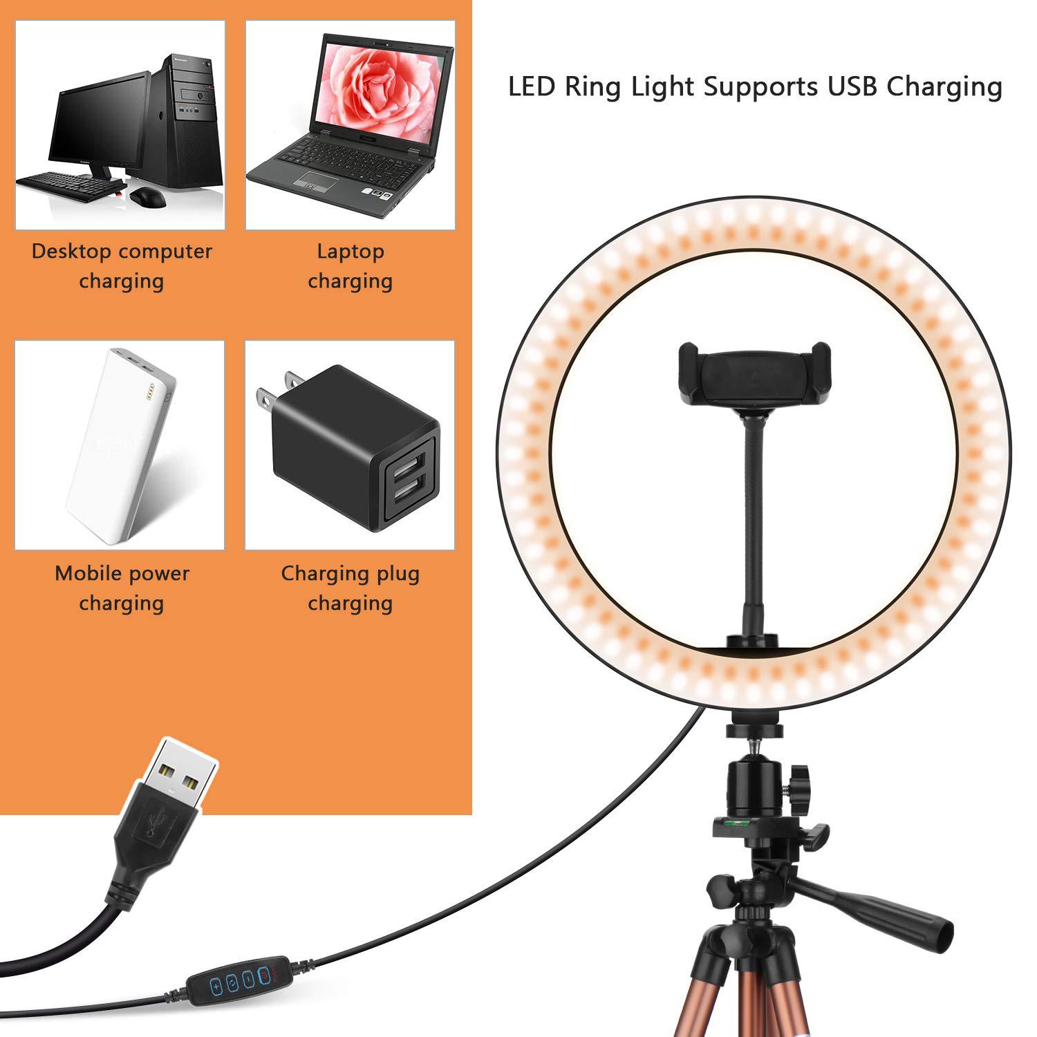 Bakeey-Fill-Light-Tripod-Photography-LED-Selfie-Ring-Light-Remote-Control-Ring-Lamp-For-Makeup-Video-1760944-7