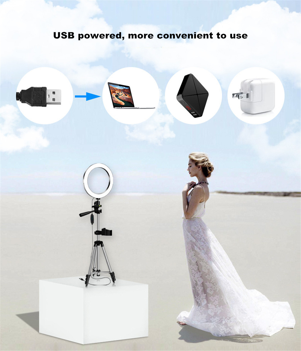 Bakeey-Fill-Light-Tripod-Photography-LED-Selfie-Ring-Light-Remote-Control-Ring-Lamp-For-Makeup-Video-1760944-10