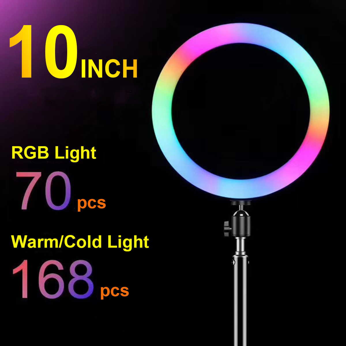 Bakeey-RGB-Colorful-Fill-Light-LED-Live-Broadcast-Beauty-Color-Changing-Rainbow-10-inch-Desktop-Floo-1747853-4