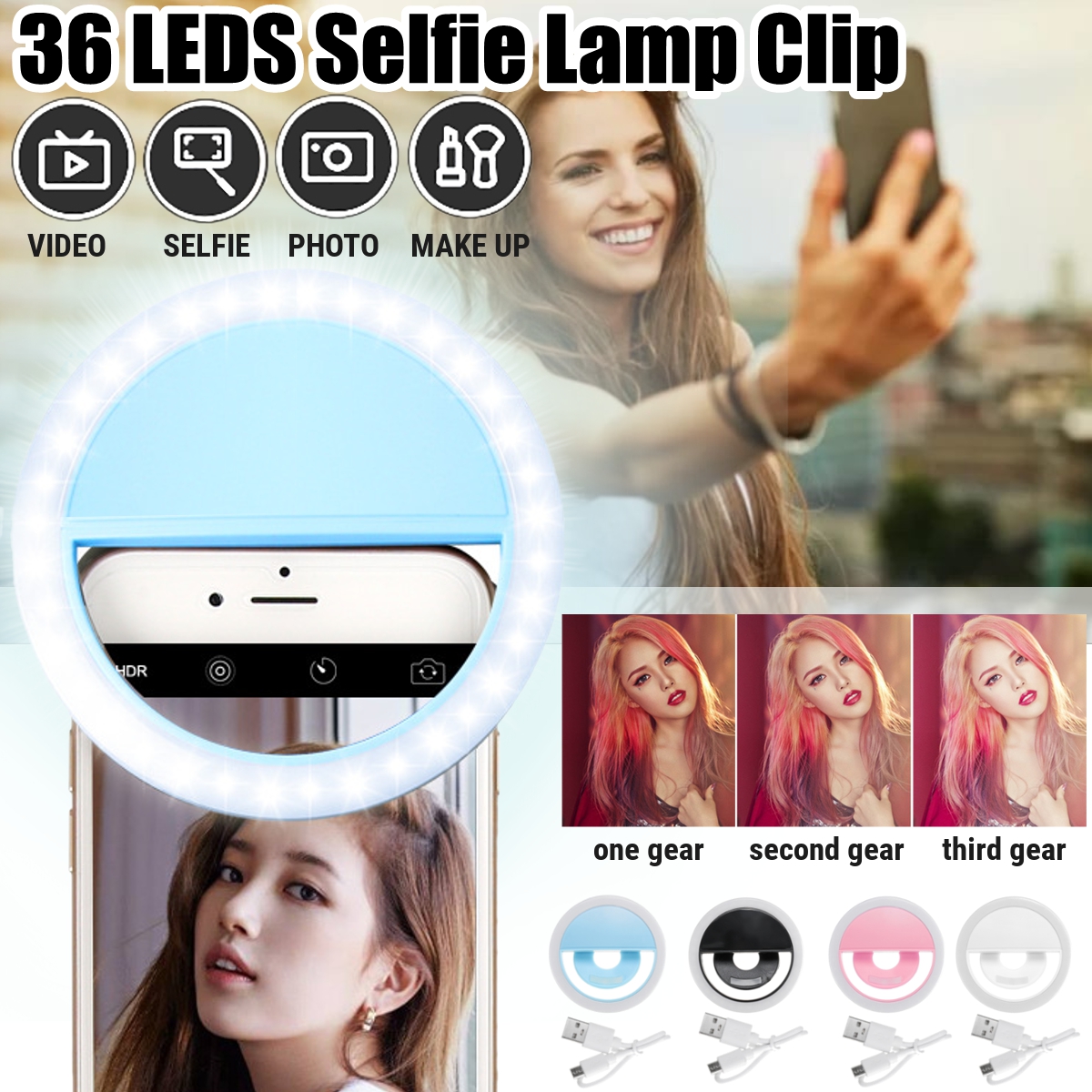 Bakeey-Selfie-36-LEDS-Fill-Lamp-Ring-Light-Universal-Clip-3-levels-Brightness-For-Cell-Phone-1715111-1