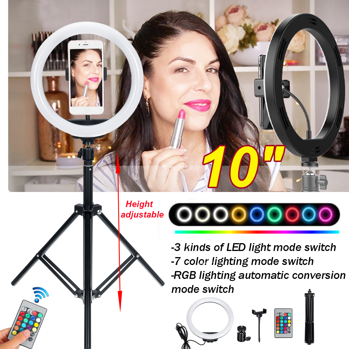 Flash-Selfie-LED-Ring-Light-Dimmable-Tripod-Stand-Phone-Clip-Holder-for-YouTube-Tiktok-Live-Streamin-1754064-1