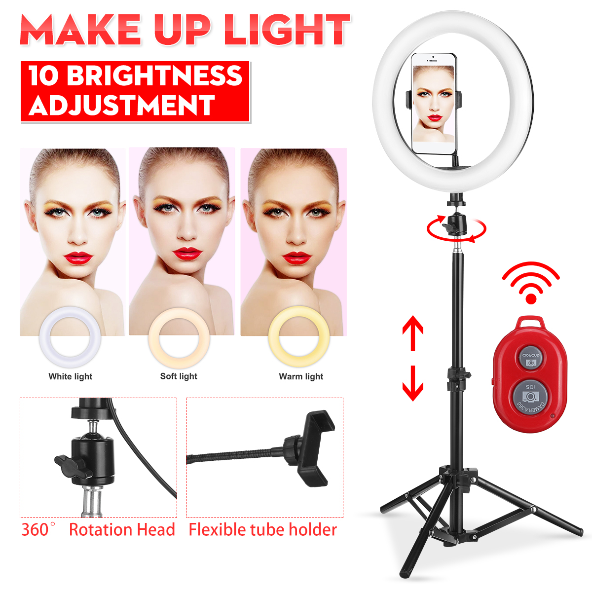 Flashes-Selfie-Lights-LED-Ring-Light-Lamp-Stand-Kit-Dimmable-Photo-Studio-Selfie-Makeup-Lamp-1760877-1
