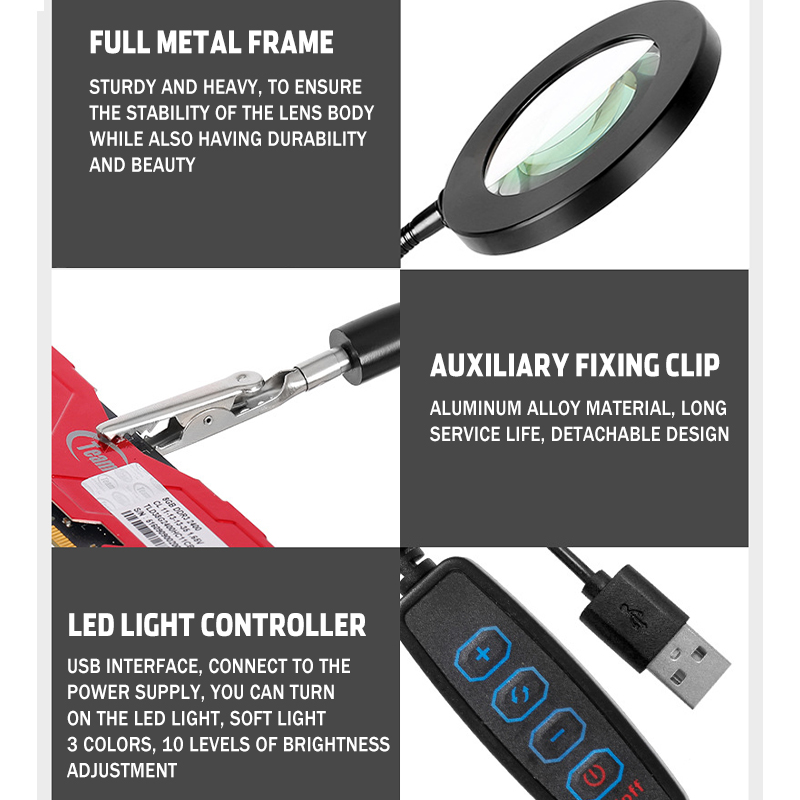 Flexible-Arm-Stepless-Dimmable-3-Color-Modes-10X-LED-Magnifying-Lamp-with-Clamp-1787588-7