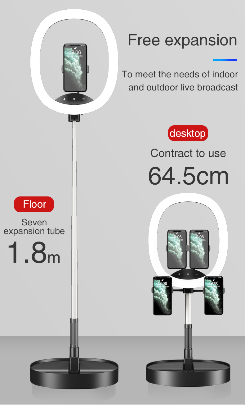 Foldable-Portable-LED-Ring-Light-Lamp-Annular-Lamp-Bi-color-with-7200mAh-Built-in-Battery-for-Video--1810541-10