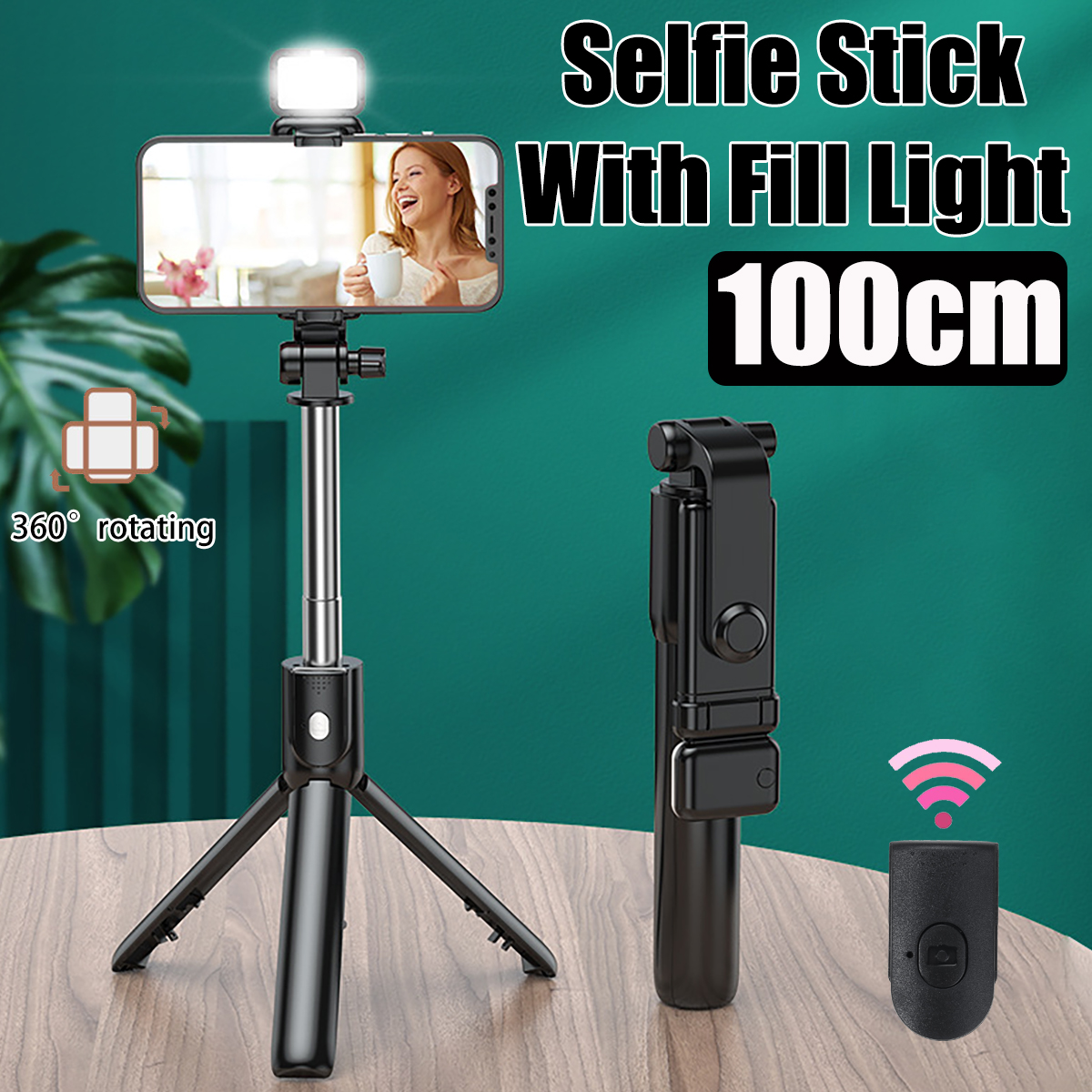H1S-3-IN-1-Extendable-bluetooth-Tripod-Selfie-Stick-With-2-Gear-Stepless-Dimming-Light-LED-Fill-Ligh-1924660-1