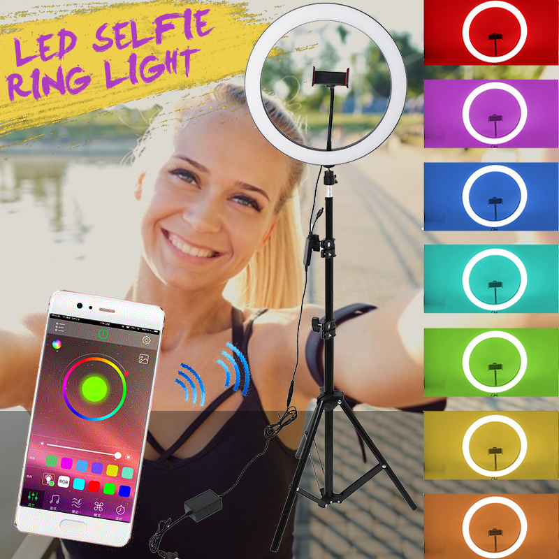 LED-Phone-Holder-Photography-Selfie-Ring-Fill-Light-Kit-Selfie-Stick-Tripod-for-Video-Makeup-Photos-1633119-1