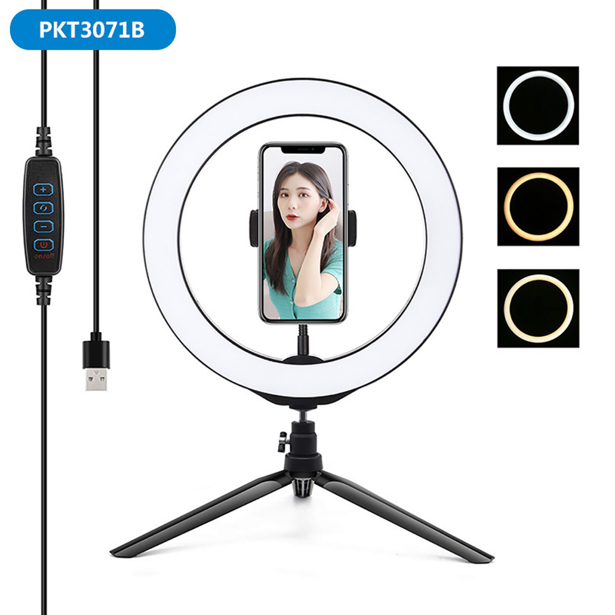 Portable-102-inch-Stepless-Adjustable-LED-Ring-Full-Light-Tripod-Stand-Live-Selfie-Holder-with-USB-P-1736461-2