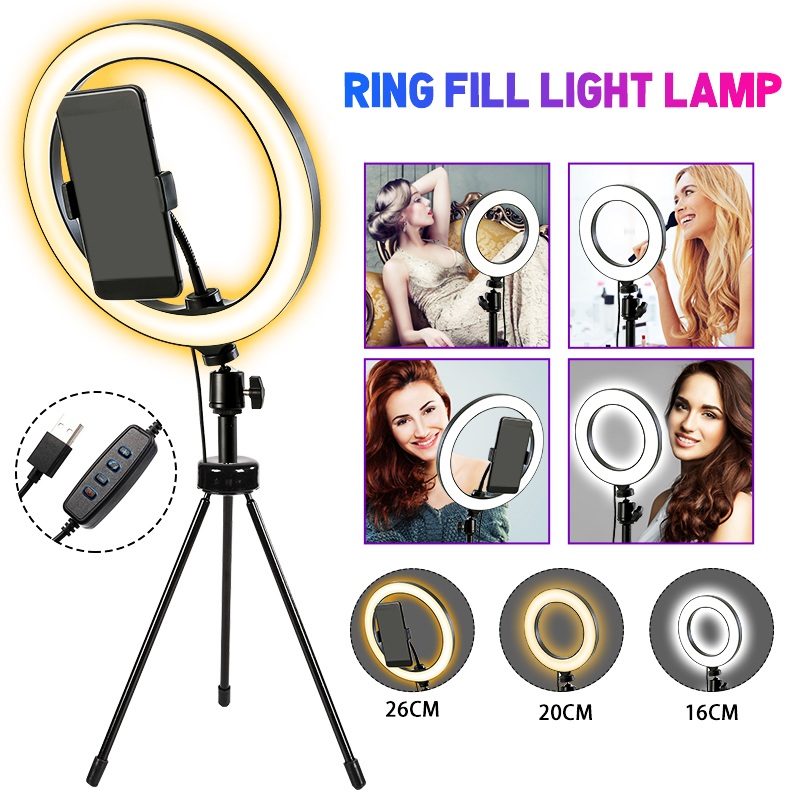 Ring-Fill-Light-Lamp-12W-Live-Light-USB-Power-Flat-Ring-Light-LED-Lamp-with-Phone-Holder-1700822-1