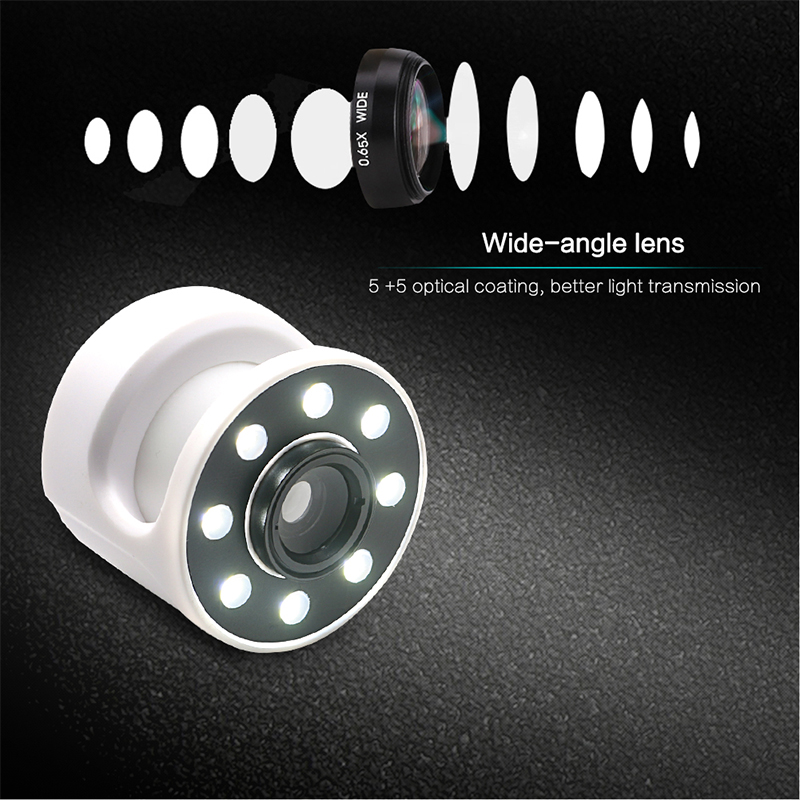 XJ-08-Clip-on-065X-Wide-Angle-Fish-Eyes-Lens-Selfie-Fill-light-8-LED-Bulbs-for-Iphone-Samsung-1126607-2