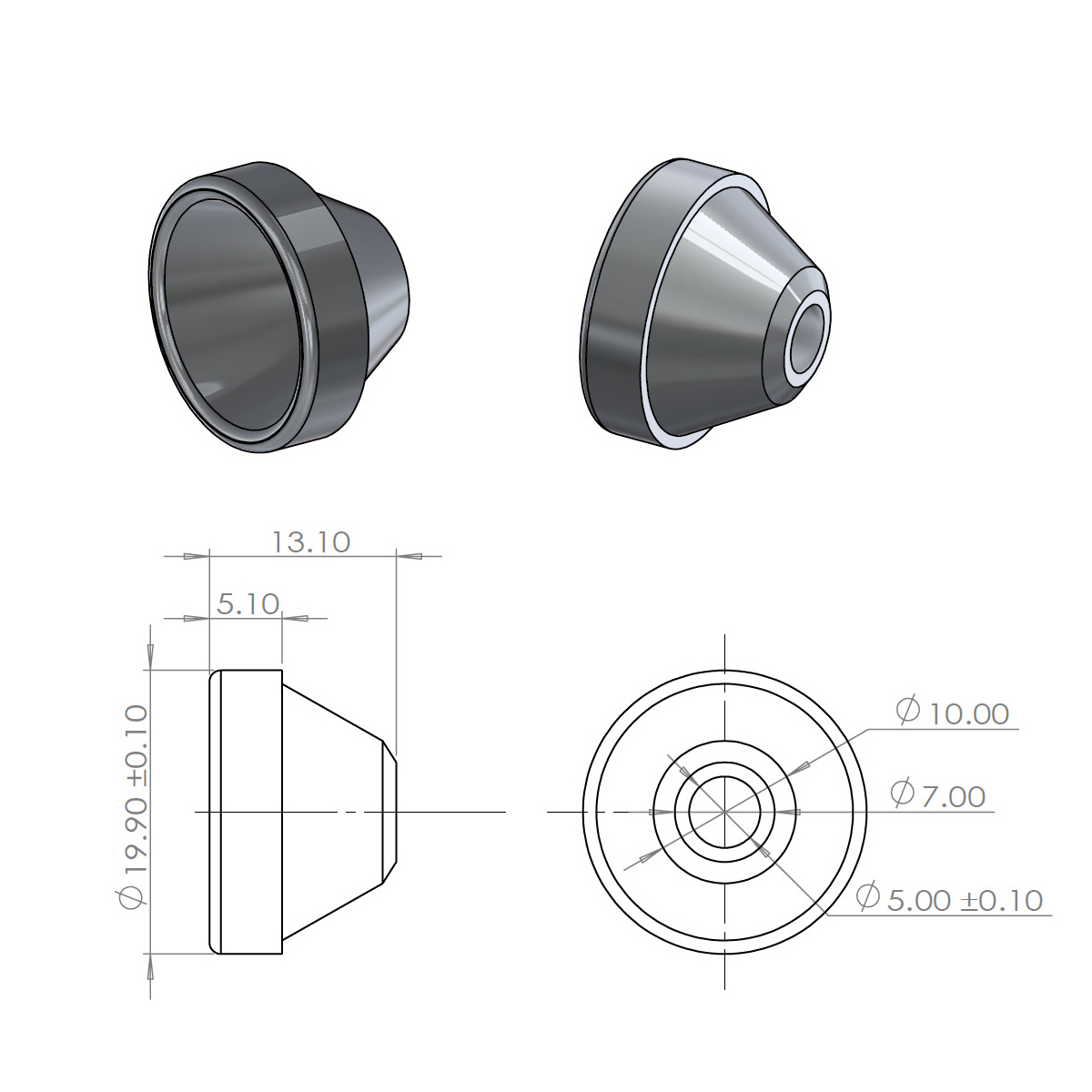199x131mm-LED-Flashlight-Reflector-Cup-High-Power-Orange-Peel-Reflector-For-XP-G--XP-G2--SST20--XP-L-1804291-1