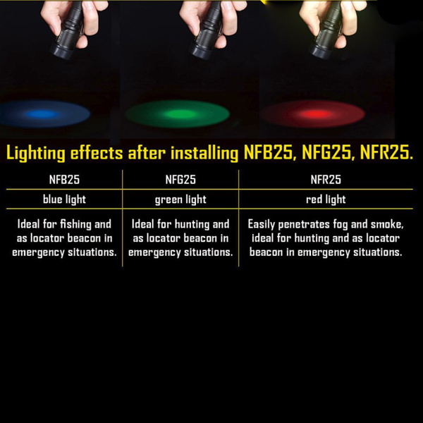NITECORE-NFR25-NFB25-NFG25-NFD25-Diameter-25mm-Multicolor-Filter-Flashlight-Accessories-68800-2