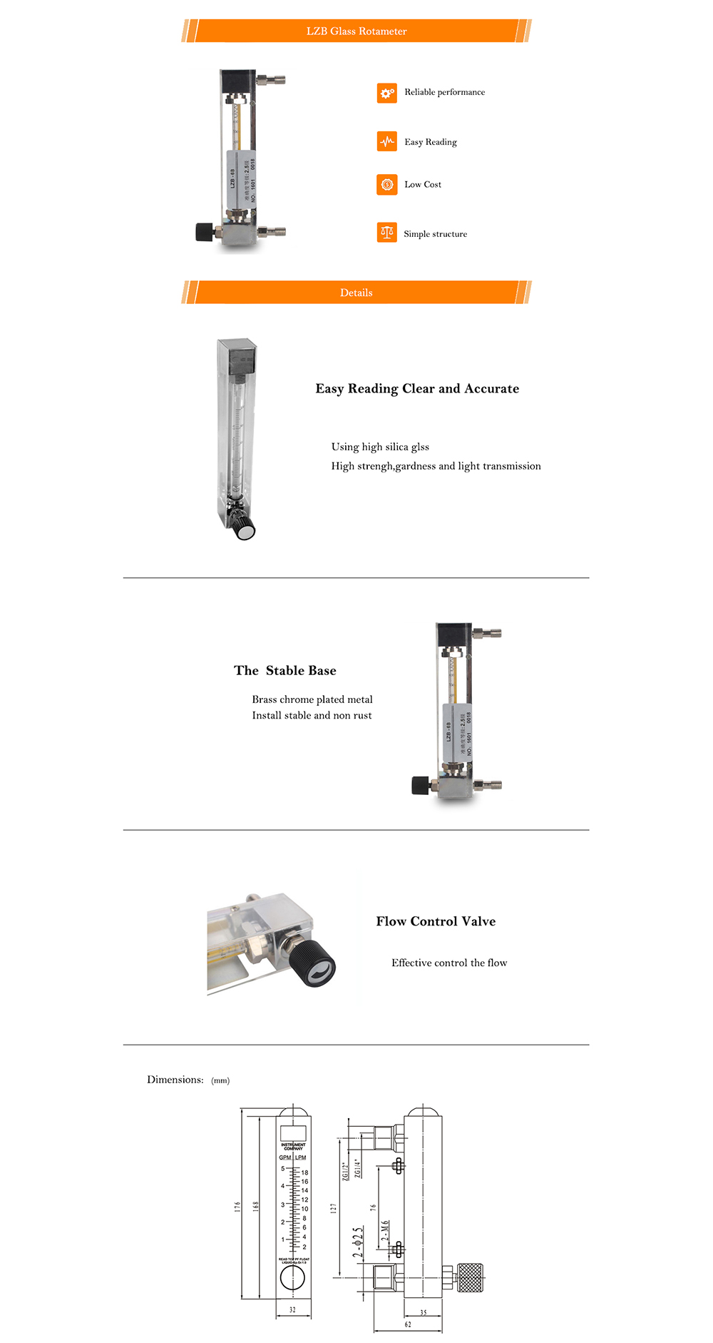 Natural-Gas-Rotameter-With-60-600-mlmin-Measuring-Range-Glass-Material-and-4-Accuracy-Flow-Meter-1431290-2