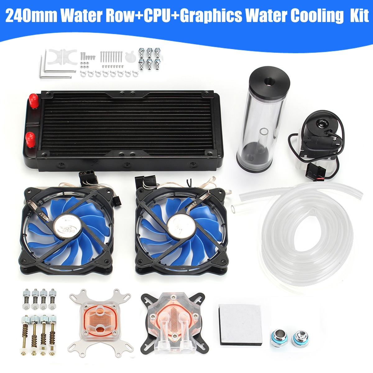 PC-Water-Cooling-Kit-240mm-Radiator-Pump-Reservoir-CPU-Block-Rigid-Tubes-DIY-1329130-1