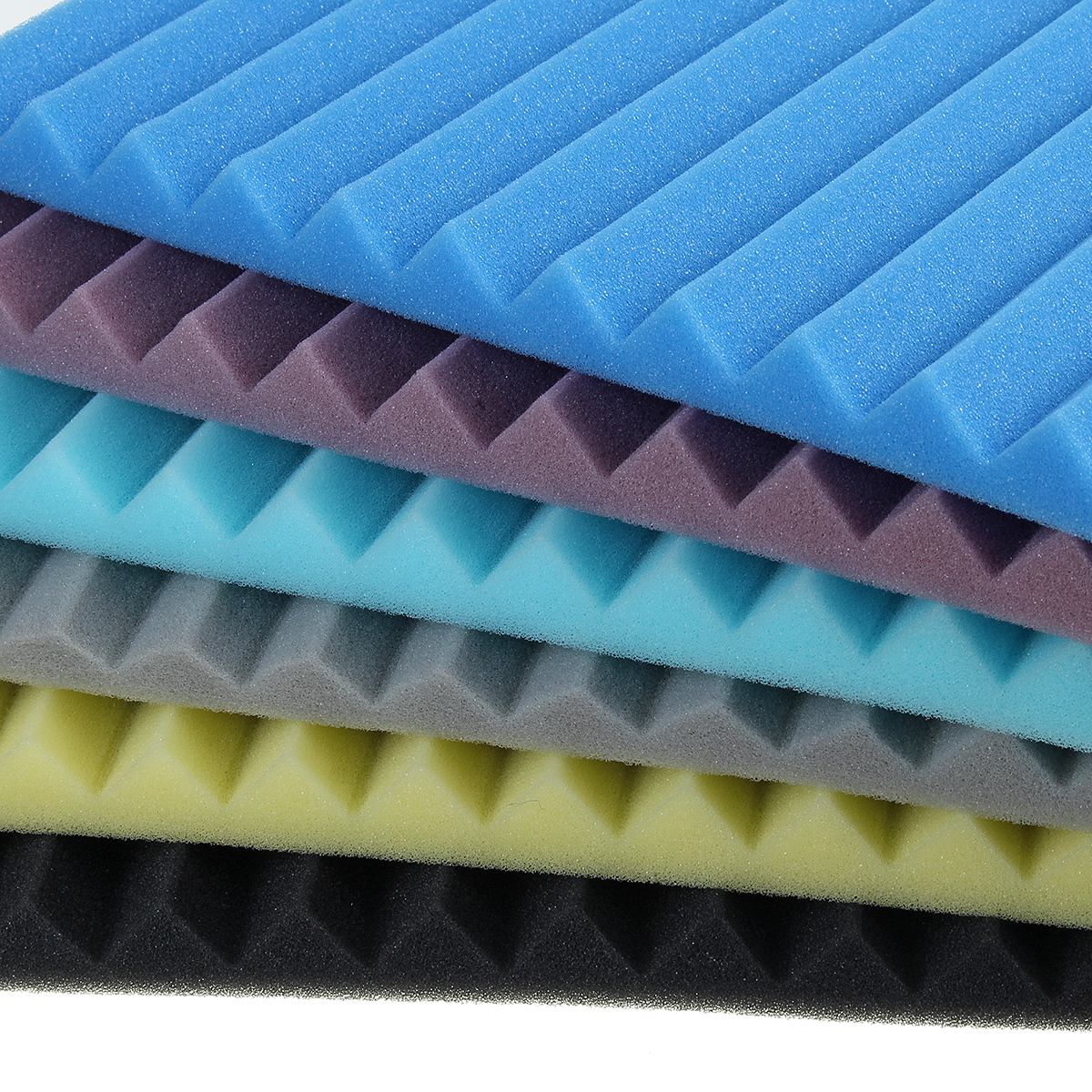 12Pcs-Wedge-Acoustic-Foam-Panels-25mm-Sound-Proofing-Foam-Room-Studio-Tile-Treatments-1706826-8