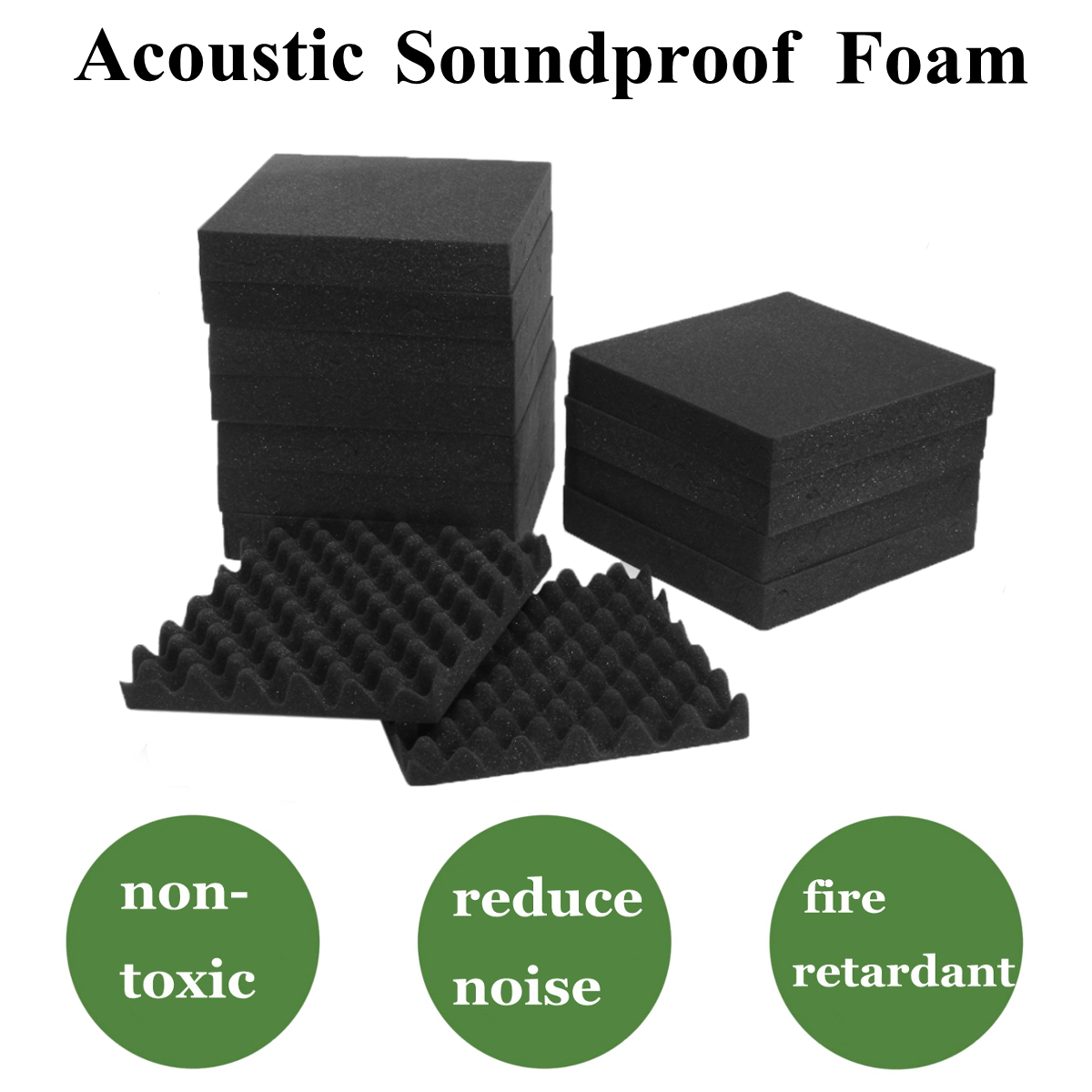 24Pcs-Acoustic-Sound-Treatment-Convoluted-Egg-Profile-Foam-Panels-Soundproofing-Foam-1428340-6
