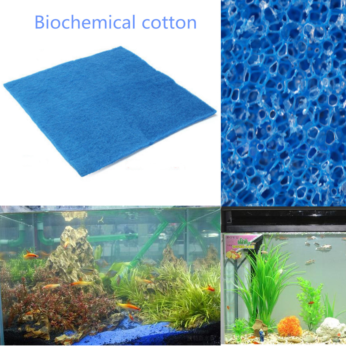 45x45x2cm-Blue-Biopro-Aquarium-Fish-Tank-Pond-Sump-Canister-Filter-Sponge-Wool-Pad-1268388-6