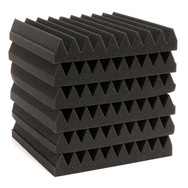 6Pcs-30x30x5CM-Soundproofing-Acoustic-Wedge-Foam-Tiles-Wall-Panels-1088421-3