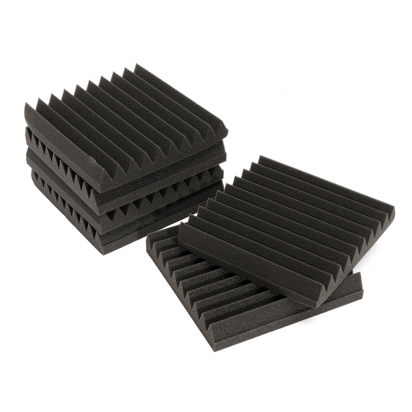 6Pcs-30x30x5CM-Soundproofing-Acoustic-Wedge-Foam-Tiles-Wall-Panels-1088421-4