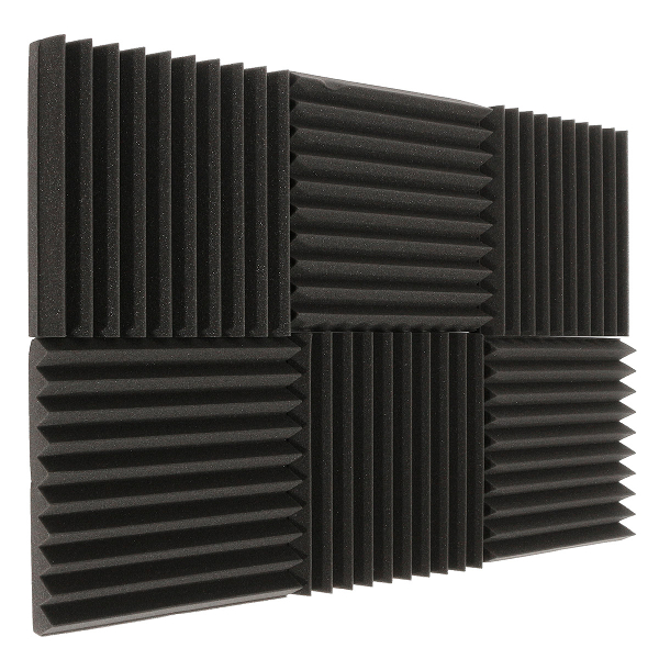 6Pcs-30x30x5CM-Soundproofing-Acoustic-Wedge-Foam-Tiles-Wall-Panels-1088421-5