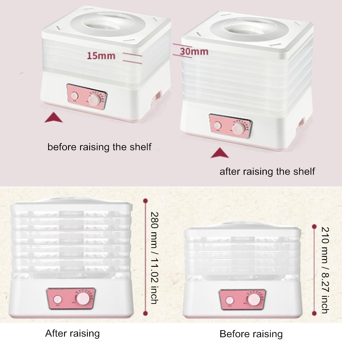 5-Tier-Food-Dehydrator-Snacks-Fruit-Vegetables-Herb-Meat-Drying-Machine-250W-1709418-5