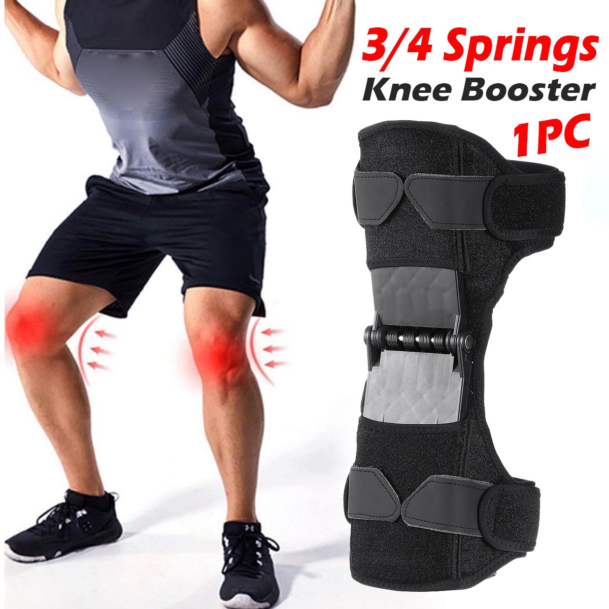1Pcs-Three-Springs--Upgraded-Four-Springs-Metatarsal-Knee-Pad-Joint-Booster-Knee-Booster-1649044-2