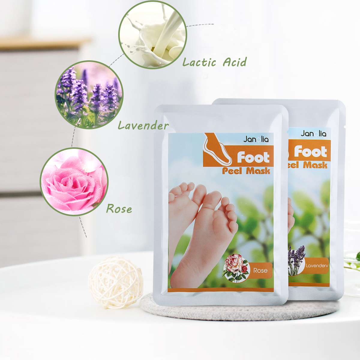 2-Pairs-Of-Foot-Peel-Mask-Foot-Exfoliating-Mask-Lavender-Rose-Remove-Calluses-Dead-Skin-1656201-5