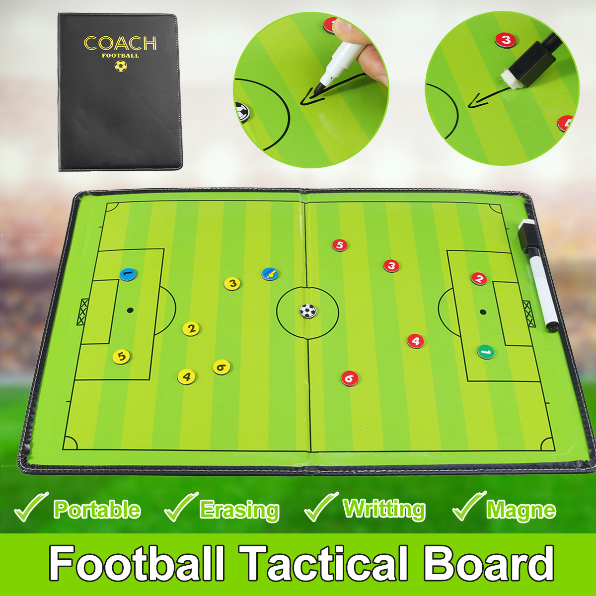 44x32cm-Foldable-Magnetic-Coaching-Training-Board-Tactical-Soccer-Football-Teaching-Kit-1630350-2