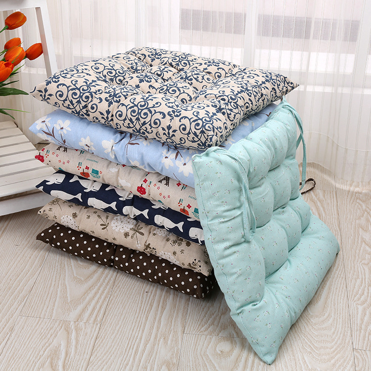 40-x-40cm-Soft-Thicken-Cushion-Buttocks-Chair-Cushion-Linen-Outdoor-Square-Cotton-Seat-Pad-1258947-2