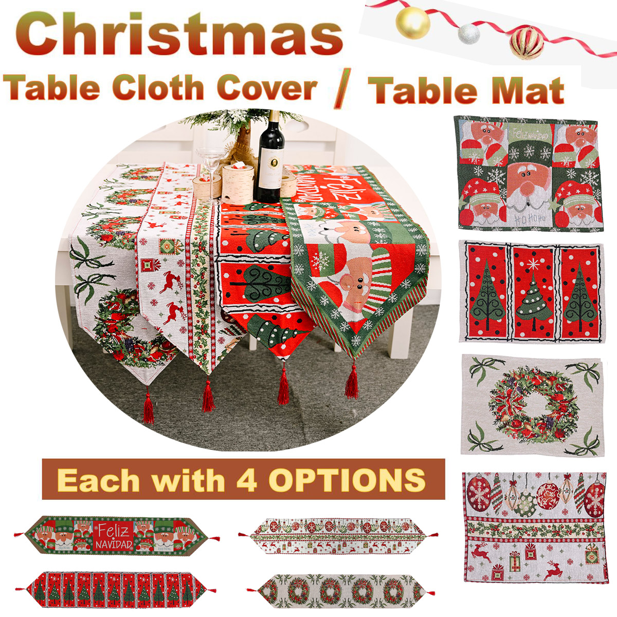 71x14inch-Christmas-Table-Runner-Deer-Desk-Tablecloth-Cloth-Xmas-Party-Table-1828907-1