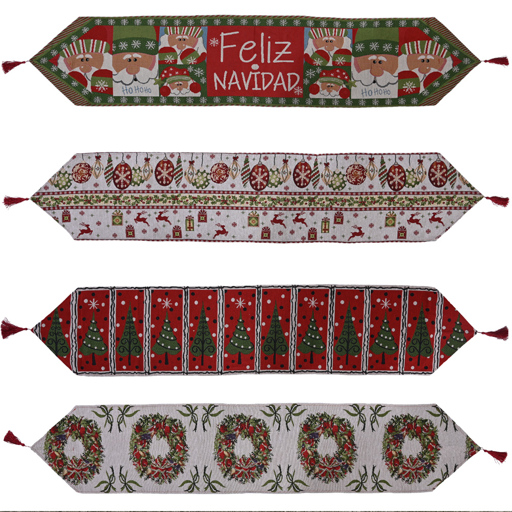 71x14inch-Christmas-Table-Runner-Deer-Desk-Tablecloth-Cloth-Xmas-Party-Table-1828907-4