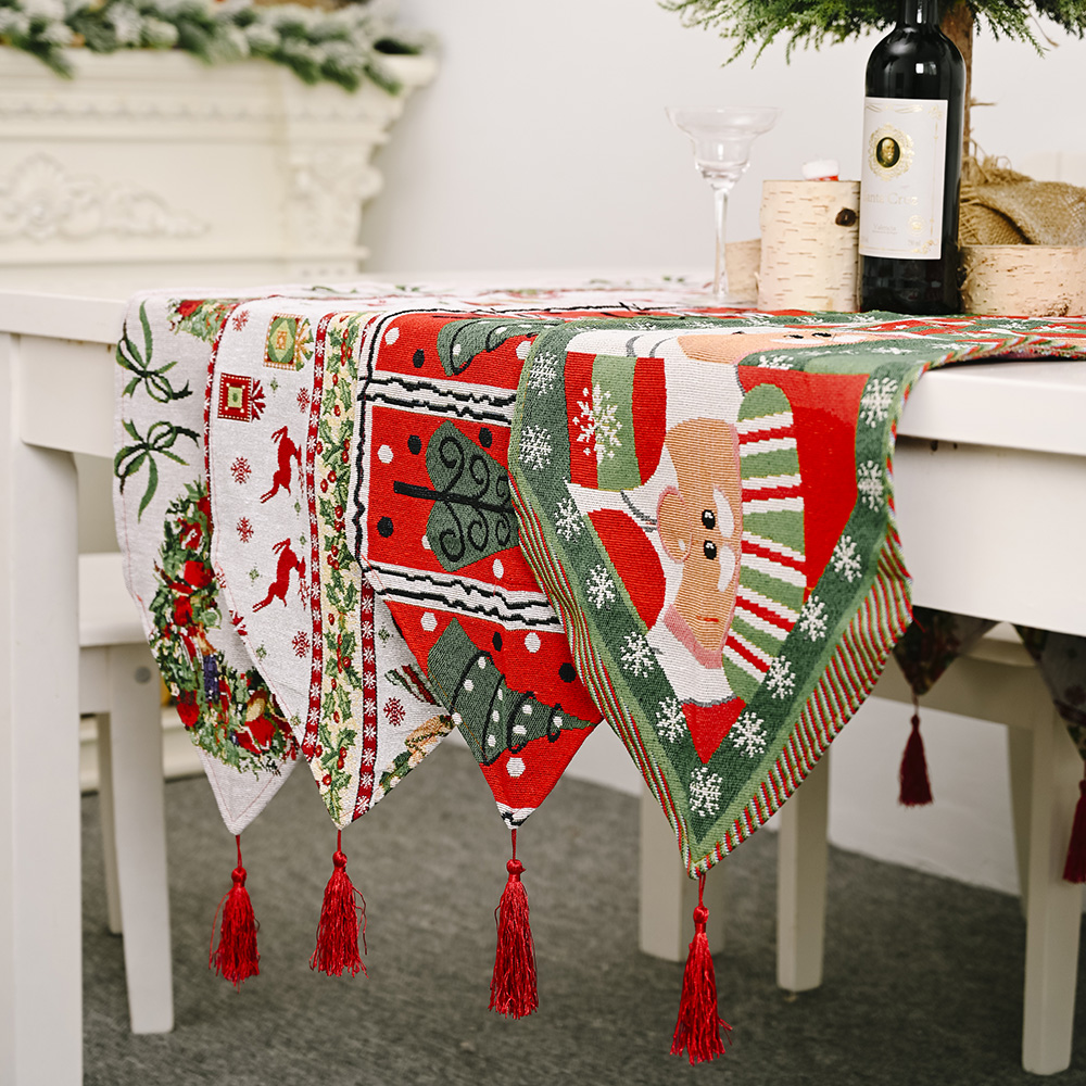 71x14inch-Christmas-Table-Runner-Deer-Desk-Tablecloth-Cloth-Xmas-Party-Table-1828907-6