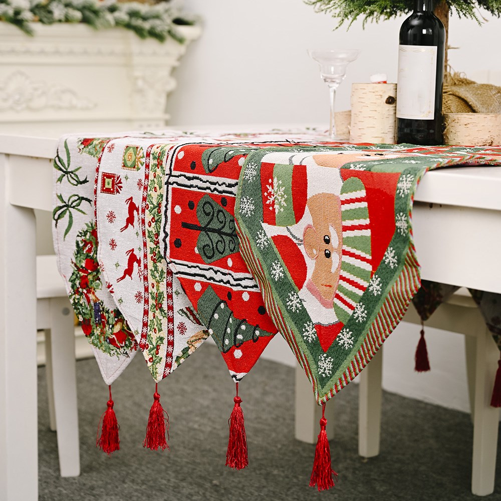 71x14inch-Christmas-Table-Runner-Deer-Desk-Tablecloth-Cloth-Xmas-Party-Table-1828907-7