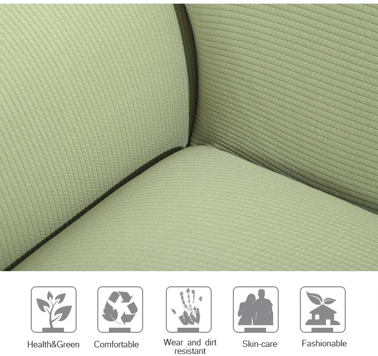 KC-PCP2-Jacquard-Thickened-Knit-Sofa-Covers-Polyester-Spandex-Fabric-Slipcovers-Solid-Color-1193782-3