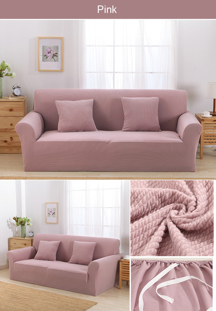 KC-PCP2-Jacquard-Thickened-Knit-Sofa-Covers-Polyester-Spandex-Fabric-Slipcovers-Solid-Color-1193782-9