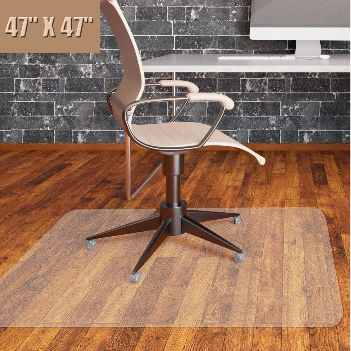 Plastic-Clear-Non-Slip-Office-Chair-Desk-Mat-Floor-Computer-Carpet-Protector-PVC-1794306-3