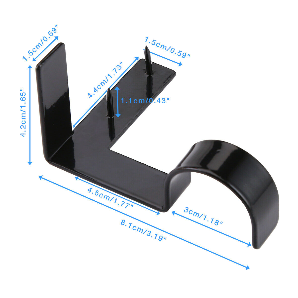 2PCS-Curtain-Rod-Brackets-Hanging-Curtain-Rod-Pole-Holder-Bracket-Tap-Window-Frame-No-Drill-1793576-5