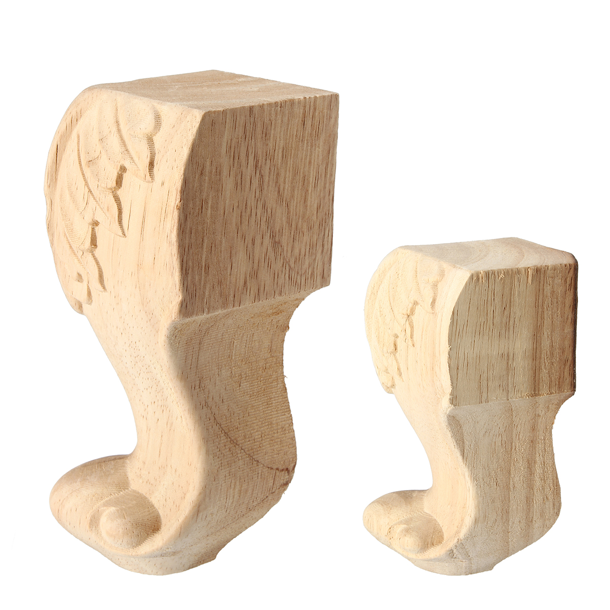 4Pcs-1015cm-European-Solid-Wood-Applique-Carving-Furniture-Foot-Legs-Unpainted-Cabinet-Feets-Decal-1322685-2
