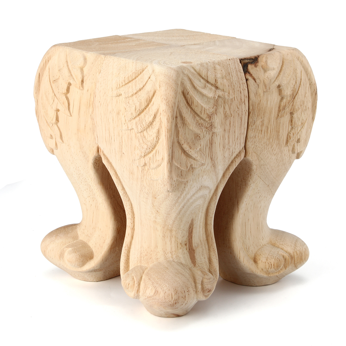 4Pcs-1015cm-European-Solid-Wood-Applique-Carving-Furniture-Foot-Legs-Unpainted-Cabinet-Feets-Decal-1322685-4