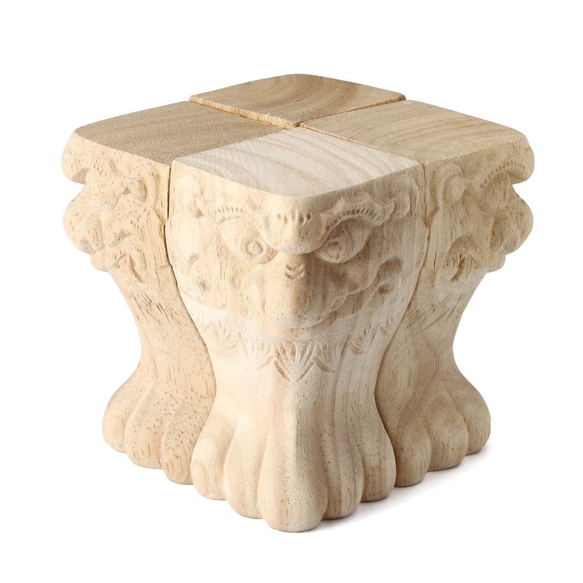 4Pcs-1015cm-European-Solid-Wood-Carving-Furniture-Foot-Legs-Unpainted-Cabinet-Feets-Wood-Decal-1322664-2