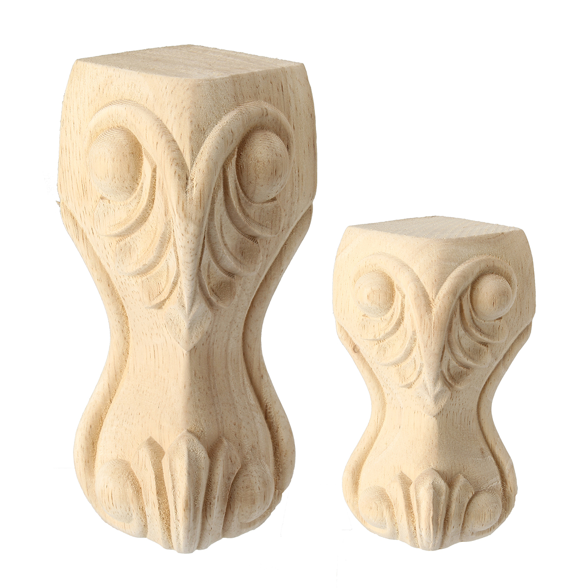 4Pcs-1015cm-European-Solid-Wood-Carving-Furniture-Foot-Legs-Unpainted-Table-Cabinet-Feets-1322663-1