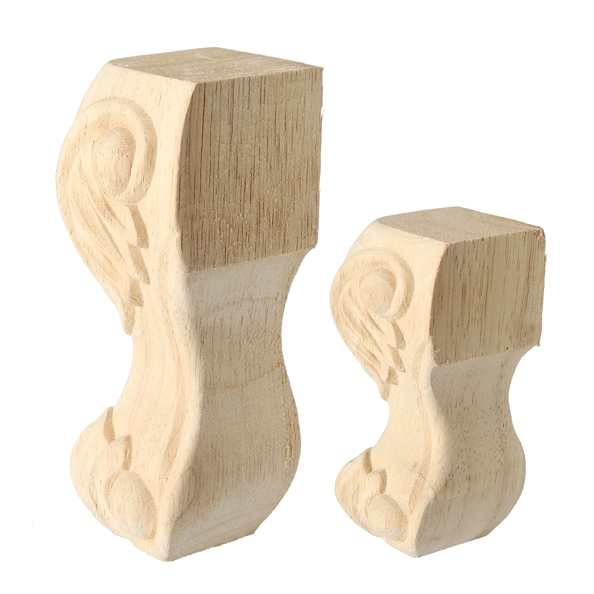 4Pcs-1015cm-European-Solid-Wood-Carving-Furniture-Foot-Legs-Unpainted-Table-Cabinet-Feets-1322663-2